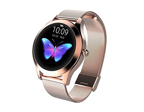 Reloj redondo IP68 a prueba de agua con pantalla táctil inteligente for las  mujeres, Smart Watch KW10, perseguidor de la… ✔️ El Mejor Shopping Online |  GEBZA Shopping