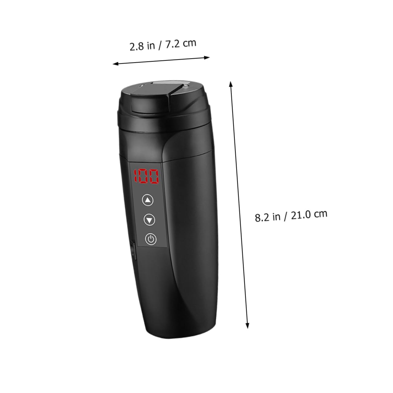 PRETYZOOM Taza Térmica Para 90w Calefactora Inoxidable Control De Temperatura Para Viaje