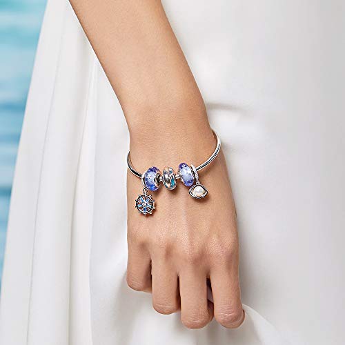 Athenaie Italian Murano Glass 925 Sterling Silver Playful Dolphin Charms Beads For Bracelet #TOP3