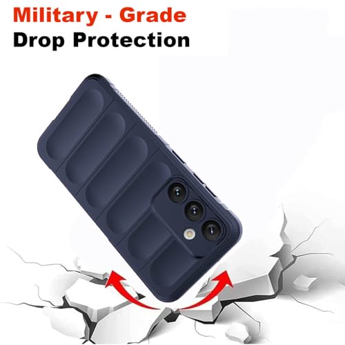 Image of amazon basics Mobile Cover for Samsung Galaxy S23 FE 5G | Full Camera Protection | Liquid Silicon Case | Flexible Bumper Case for Samsung Galaxy S23 FE 5G (Dark Blue)