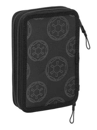 Star Wars Rebellion Schulmäppchen für Kinder, bunt, mit 29 nützlichen Utensilien, ideal für Kinder von 5 bis 14 Jahren, bequem und vielseitig, Qualität und Widerstandsfähigkeit, 12,5 x 4 x 19,5 cm,