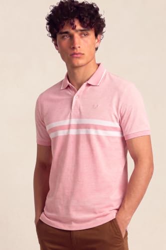 Image of Allen Solly Men's Polo T-Shirt | Polycotton Blend | Color-Block Design | Regular Fit | Smart Casual Wear