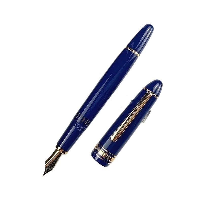 Stylo-plume en résine à piston au design rond et creux de haute qualité