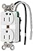 15A 5-15R 125V Receptacle Duplex White - Pack Of 6