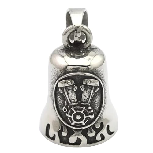 New 2026 Unisex Vintage Virgin Mary Prayer Motorcycle Bell Pendant Necklace Mens Biker Rock Party Exorcism Amulet Decoration Jewelry Luxury With For You Accessories Trendy Creative Women And Men