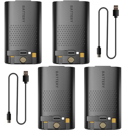 BAOFENG 4 Packs UV-17R Battery with Type-c Cable Original BL-17UV Enlarge 1800mAh USB-C Charging Rechargerable DC7.4V 13.32Wh Li-ion Battery