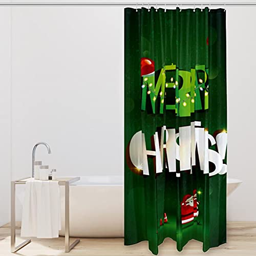 Rideau de douche vert lavable pour une salle de bain zen et propre - 3