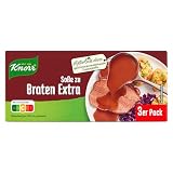 Knorr Soße zu Braten Extra leckere dunkle Soße mit würzigem Geschmack 3x 250 g
