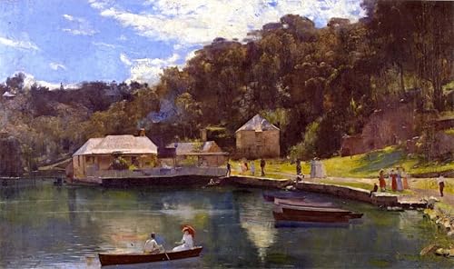 Lienzo La Baia di Mosman de Tom Roberts 60x90cm réplica clásica de pintura