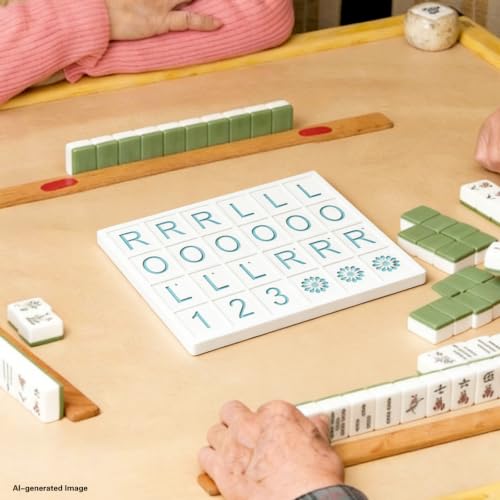 AGLOO Tablero portátil de práctica de Mahjong miniatura 5