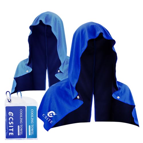 CSITE 2 Pack Cooling Hoodie Towels, Instant...