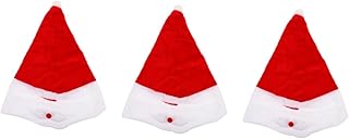 Milisten Gorro do Papai Noel 3 Peças De Proteção Para Capa De Motocicleta De Natal Capacete De Noel De Pelúcia Elegante Ciclismo Decoração Criativa De Noel Capacete De Bicicleta