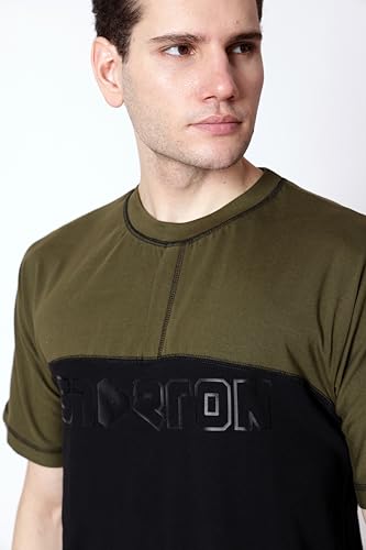 Image of Trendy Men's Round Neck T-Shirt Pure Pre Combed Cotton Bio-Washed 3D Print (STM-003)