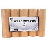 Eco Barn Birch Heat Logs (1 x 10kg Packs) Compressed Log Briquettes for Wood Burners, Stoves, Pizza Ovens or as Night Briquettes. 100% - Genuine Eco Barn Firewood Logs.