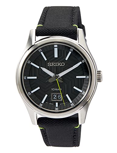 Seiko Reloj Analógico Para Hombres De Cuarzo Con Correa En Nailon Sur517p1 Seiko Reloj Analógico Para Hombres De Cuarzo Con Correa En Nailon Sur517p1