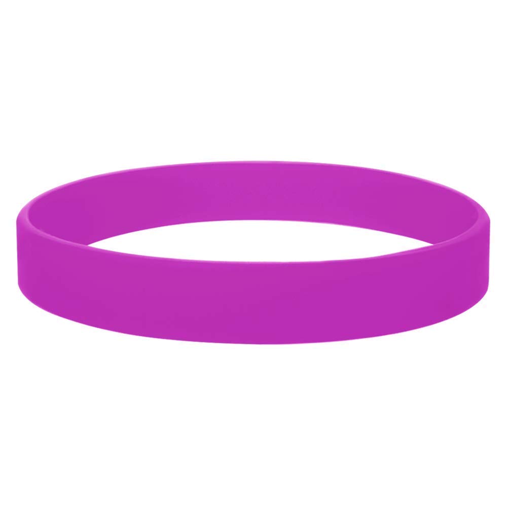 10 Pack Of Adult Silicone Wristbands