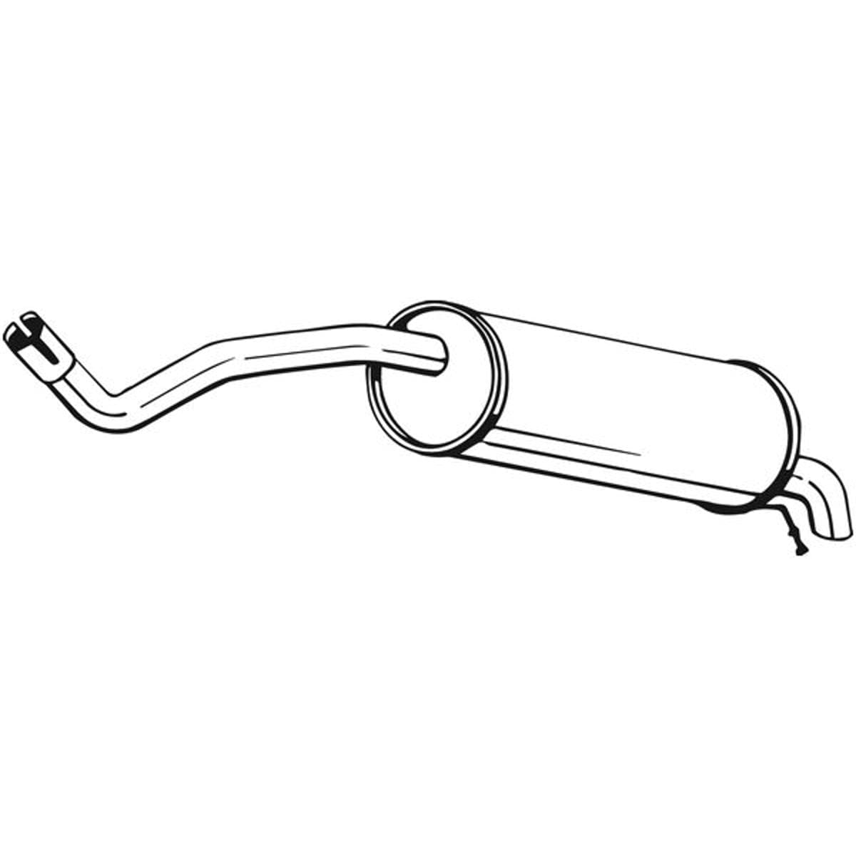 BOSAL Endschalldämpfer 220-043 Kompatibel mit: SEAT IBIZA IV, IBIZA IV SC, IBIZA IV ST, SKODA FABIA III, VW POLO V, POLO Van