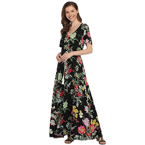 Robe de plage longue fleurie fluide et légère pour masquer les complexes