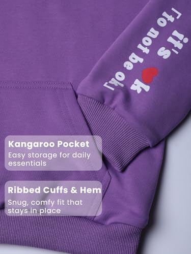 Image of WELAKEN Cotton Hoodie Sweatshirt for Girls Kids & Teens Long Sleeve Pullover with Kangaroo Pocket
