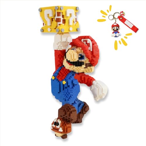 GREEN BRAIN Set de Construccion Mario Bros Mario Bros Armable Mario Bros Figuras Mario Bros Bloques Mario Bros para Armar