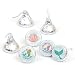 Let's Be Mermaids - Baby Shower or Birthday Party Round Candy Sticker Favors - Labels Fit Hershey’s Kisses (1 Sheet of 108)