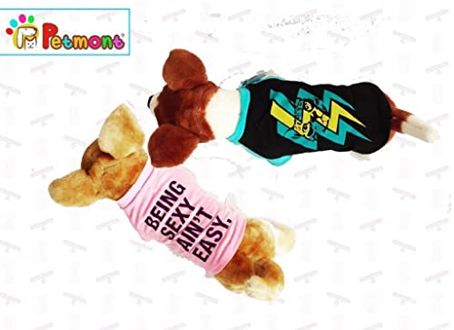 Petmont Casual T-Shirt For Pets Desing: Being Ain't Easy Pink Great For Small And Medium Dogs Size Small #TOP4