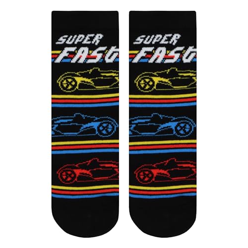 Hot Wheels Socks 3 Pack | Multipack For Boys | Race Car Cotton Ankle Socks | Gifts For Boys | Black | 9-124