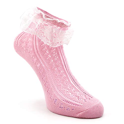 Women's Lace Ruffle Frilly Floral Casual Novelty Anklet Socks, Socks Daze Trim Dress Cute Socks for Women Girls3