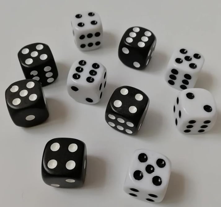 ISHARAA Pack of 10 Pcs 16mm Very Big Size Six Sided Multi Color Dice or Die for Playing Board Games and Poker Chip Set Games | Best Birthday Return Gift (B0CS6V67LV) Amazon Price History, Amazon Price Tracker