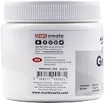 Mont Marte Premium Gesso 16.9oz (500ml), Suitable for Acrylic Paint, Oil Paint, Colour Pencils, Pastels, Graphite and Charcoal