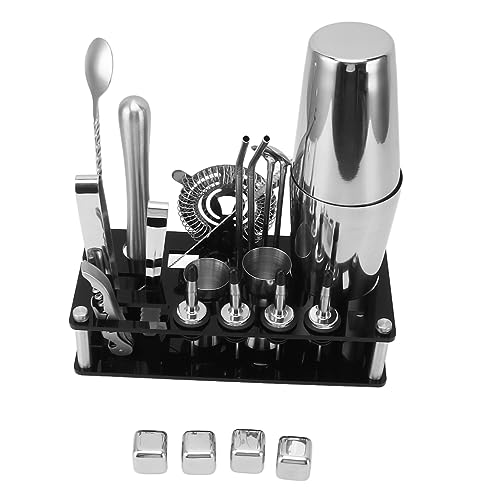 Bartender Set, Stainless Steel Leakproof Cocktail Shaker Set for Pub