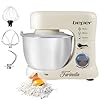 BEPER BP.200 Impastatrice Planetaria professionale 4,5L, Potenza 1000W, 8 Velocità e Funzione Pulse - Frusta, Paraschizzi e Gancio Inclusi, Bianco