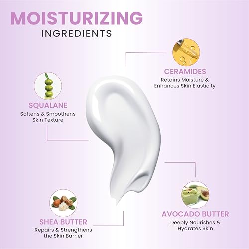 Image of Mintree Hand Cream for Women, Lightweight & Hydrating with Shea Butter, Avocado Butter, Ceramides & Squalane, Pink | 48 HR Moisture & Floral Scent | Non-Greasy, Suitable for All Skin Types, 30g