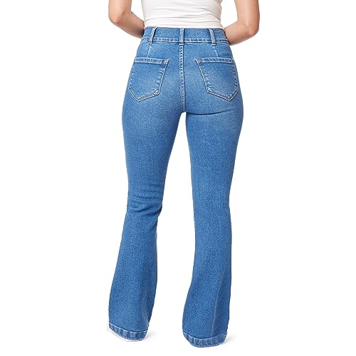 kensie Jeans for Women High-Rise Welt Flare 32-Inch Inseam, Size 0-143