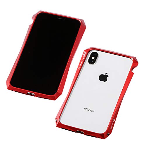 Deff（ディーフ） CLEAVE Aluminum Bumper 180 for iPhone XS アルミバンパー iPhone XS/X用 (レッド)