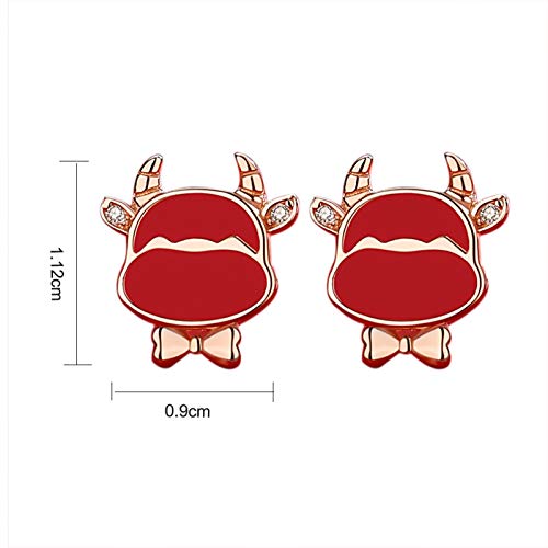 Brincos pendentes em forma de orelha JENPECH | 1 par de brincos de orelha estilo chinês, joias prate