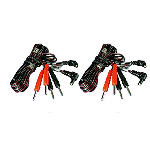 Global Premium 2 x Lead Wires for TENS and EMS Units – Standard