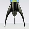 MATHMOS Lampe à lave fusée Telstar emblématique Noir | Inventeurs de la lampe à lave | Lampes à lave Bleu & Vert en métal moulé, remplies à la main en Grande-Bretagne