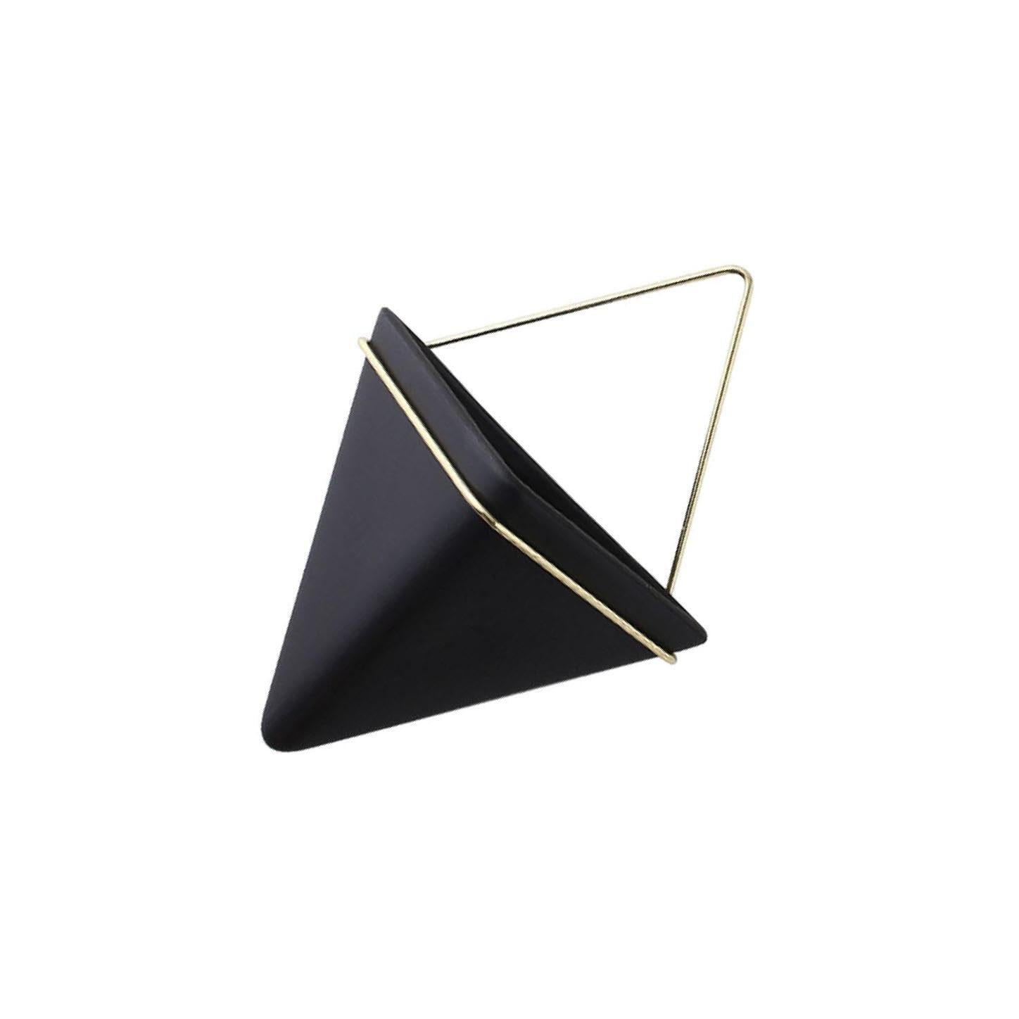 mophrati Sophisticated Wall Planter Ceramic Nordic Flowerpot For, Black, L
