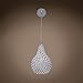Limited Edition 1 Light 7" LED Teardrop Crystal Mini Pendant Light in Chrome