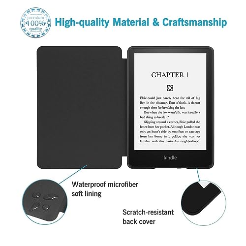 Custodia per Kindle Kindle da 6 (10a generazione, 2019), custodia protettiva più sottile con funzione di accensione/spegnimento automatico, non compatibile con Kindle Paperwhite, buttare via il