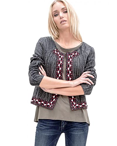Veste Mariela Dark Ash Grey Le Temps des Cerises en toile de coton premium robuste
