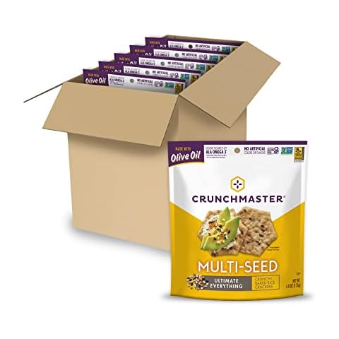 Crunchmaster Gluten-Free Multi-Seed Ultimate Everything Crackers, 4oz. (Pack of 6) Cover
