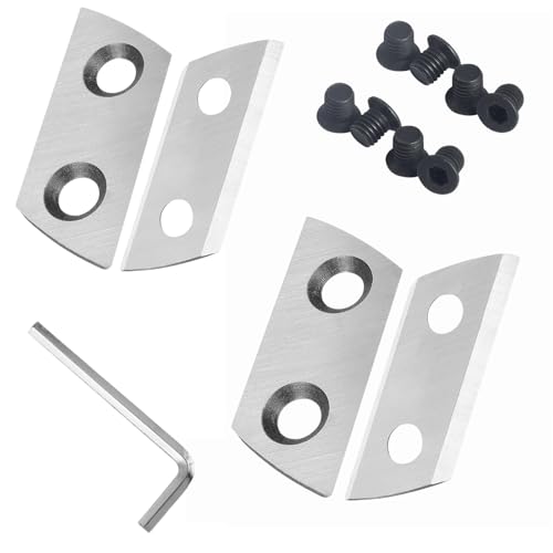 4 PCS Wood Chipper Blades Compatible with Sun Joe CJ601E, CJ602E, Earthwise GS70015, Replaceable...