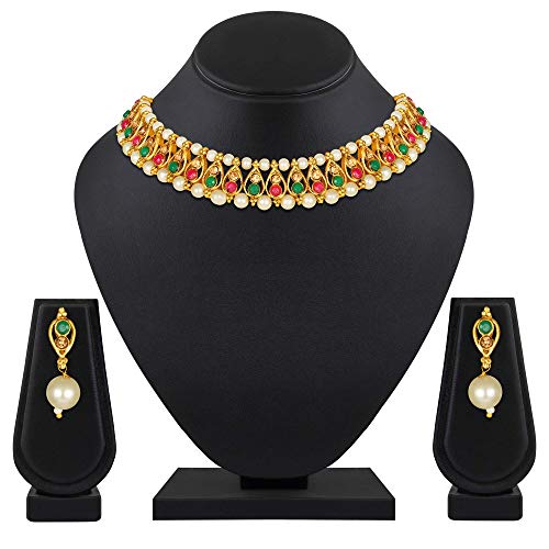 Choker Traditional Pearl Necklace Set