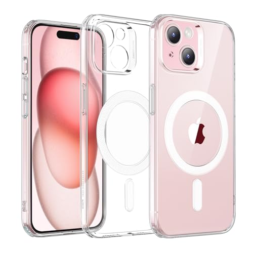 ESR Funda para iPhone 15 Plus,Compatible MagSafe, Protección Grado Militar, Resistente al Amarilleamiento y a Arañazos, Funda Magnética para iPhone 15 Plus, Serie Zero,Transparente
