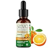 Valencia Orange Premium Quality Stevia Drops | Organic Liquid Stevia | Best Sugar Substitute | 100%...
