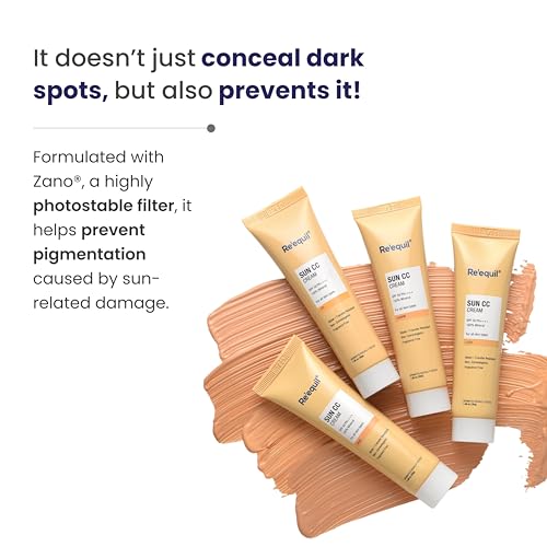 RE' EQUIL Sun Cc Cream (Charm) | Spf 50 Pa++++ | 100% Mineral Uv Filter | Cc Cream With Sun Protection | 30Gm - Image 4