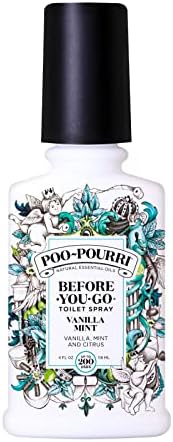 Poo-Pourri Before-You-Go Toilet Spray, Vanilla Mint, 4 Fl Oz - Vanilla, Mint and Citrus