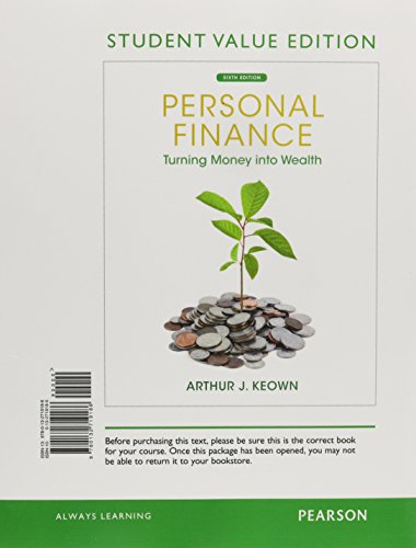 Personal Finance: Turning Money into Wealth (Pr... 0132719185 Book Cover